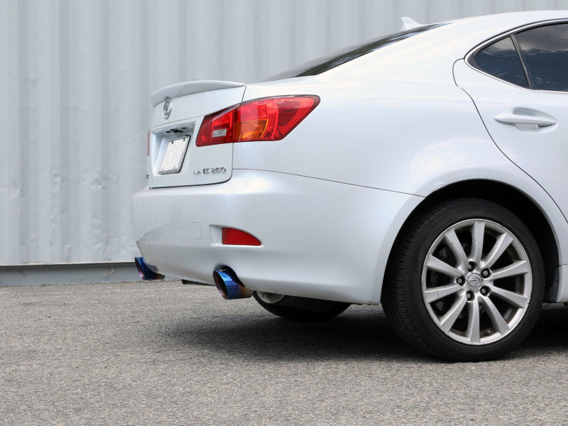 aFe POWER Takeda 06-13 Lexus IS250/IS350 SS Axle-Back Exhaust w/ Blue Flame Tips