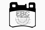 Plaquettes de frein arrière Redstuff EBC 98-00 Mercedes-Benz E300 TD 3.0 TD
