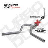 KIT Diamond Eye 4in TB MFLR RPLCMENT PIPEDUALALUM94-97 5 7 3L F250/F350 PWRSTROKE NFS