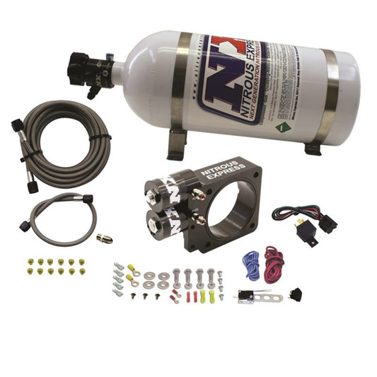 Nitrous Express 86-93 Ford Mustang GT 5.0L (Pushrod) Nitrous Plate Kit w/10lb Bottle