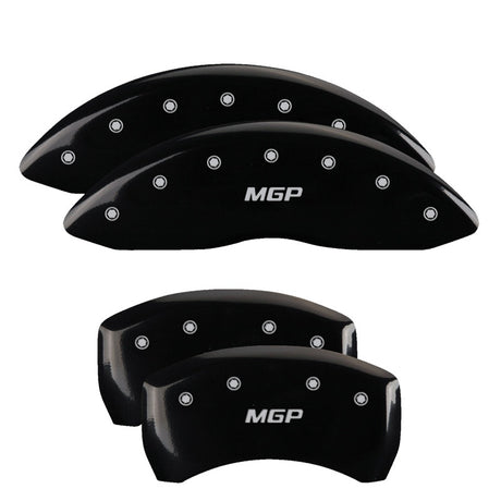 Couvre-étriers MGP 4 gravés avant et arrière MGP finition jaune noir Char 2017 Nissan Armada