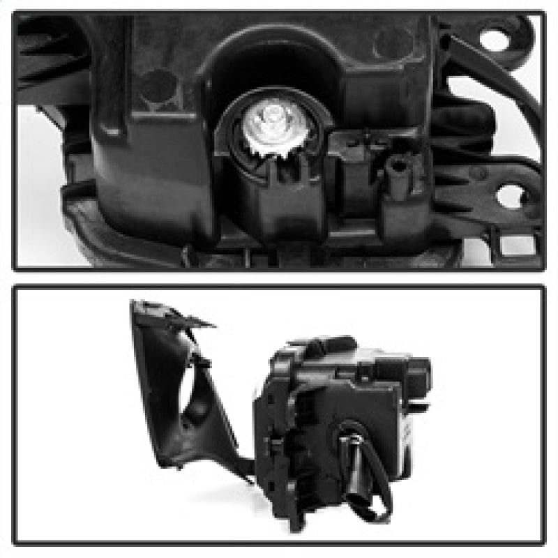 Feux antibrouillard à LED OEM Spyder Lexus IS F-Sport uniquement 14-16 avec interrupteur - Transparent FL-LIS250-FS-C