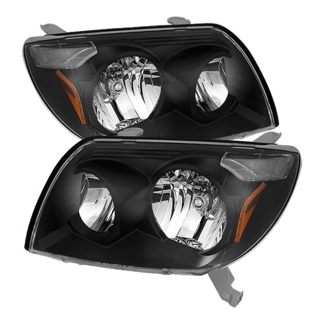 Phares Xtune en cristal noir pour Toyota 4Runner 03-05 HD-JH-T4R03-AM-BK