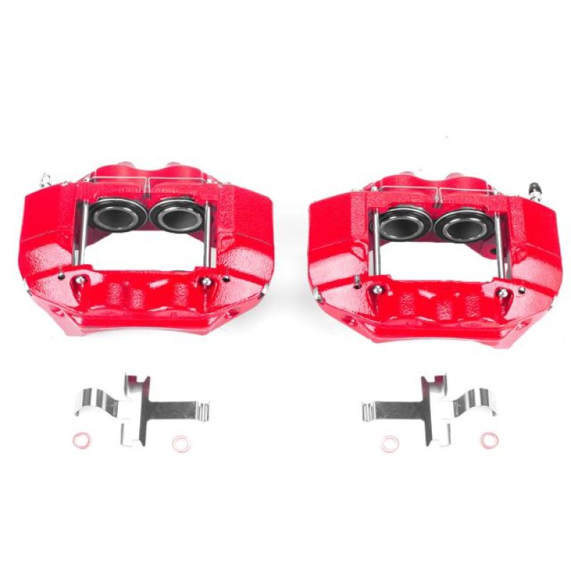 Étriers avant rouges Power Stop 96-02 Toyota 4Runner sans supports - Paire