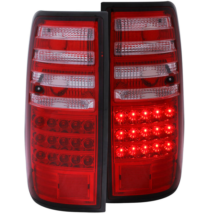 Feux arrière à LED ANZO 1991-1997 Toyota Land Cruiser Fj Rouge/Clair