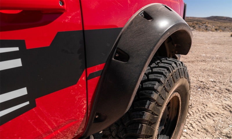 Élargisseurs de toit style poche Bushwacker 2021+ Ford Bronco 4 portes 4 pièces - Noir