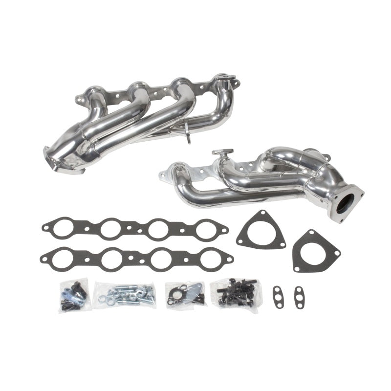 Collecteurs d'échappement BBK 99-04 GM Truck SUV 4.8 5.3 Shorty Tuned Length - 1-3/4 Silver Ceramic