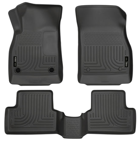 Revêtements de sol noirs Husky Liners 11-12 Chevrolet Cruze WeatherBeater Combo