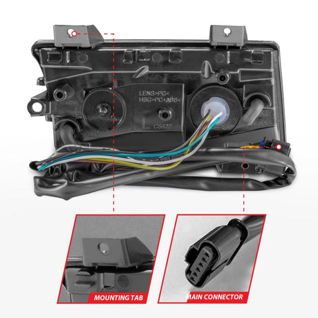 Feux de position latéraux à LED ANZO Wrangler 18-21/Gladiator 20+ fumés avec signal séquentiel
