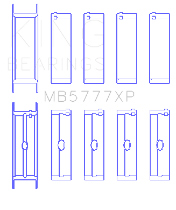 King Dart LS Next Block (Size STDX) Performance Main Bearing Set