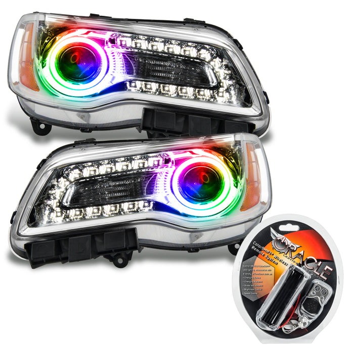 Oracle 11-14 Chrysler 300C SMD HL - Chrome - NON HID - ColorSHIFT VOIR LA GARANTIE