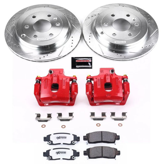 Power Stop 08-17 Buick Enclave Rear Z26 Street Warrior Brake Kit w/Calipers