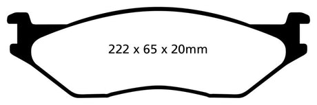 Plaquettes de frein avant EBC 02-05 Ford Econoline E550 Yellowstuff