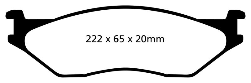 Plaquettes de frein avant EBC 02-05 Ford Econoline E550 Yellowstuff