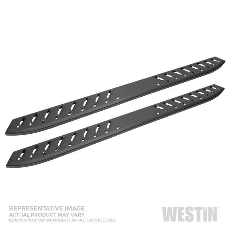 Westin 2019 Chevrolet Silverado/Sierra 1500 Crew Cab Thrasher Running Boards - Textured Black