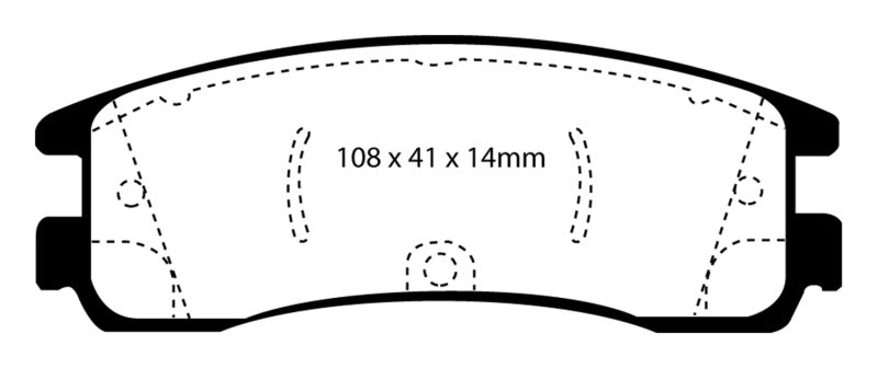 Plaquettes de frein arrière Redstuff EBC 08-09 Buick Allure (Canada) 5.3