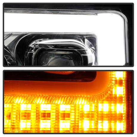 Phares de projecteur Spyder Ford F-250/F-350/F450 Super Duty 17-18 Chrome PRO-YD-FS17-SBSEQ-C
