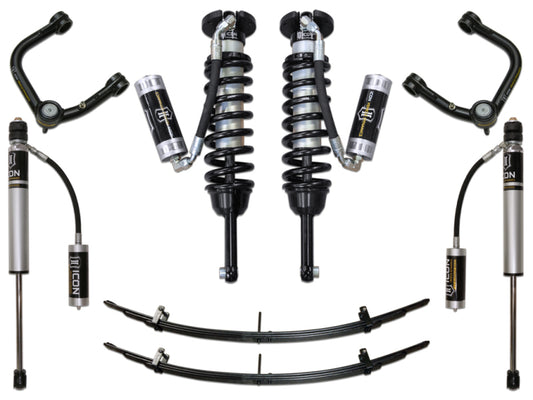 ICON 05-15 Toyota Tacoma 0-3.5in/2016+ Toyota Tacoma 0-2.75in Stg 4 Suspension System w/Tubular Uca