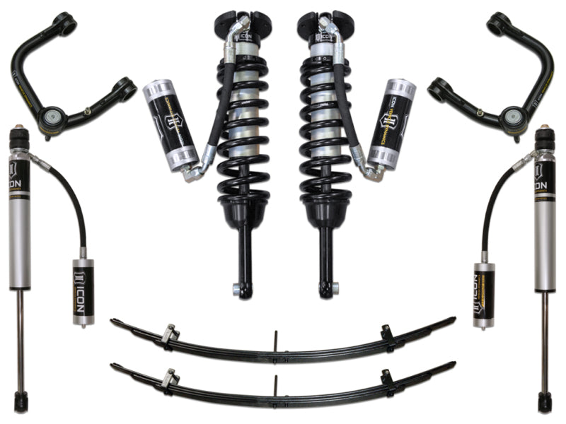 Système de suspension ICON 05-15 Toyota Tacoma 0-3,5 po/2016+ Toyota Tacoma 0-2,75 po Stg 4 avec UCA tubulaire