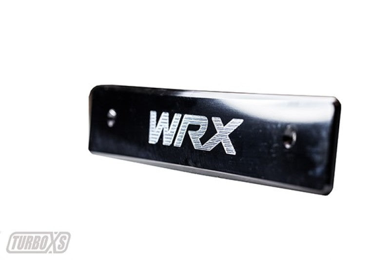 Suppression de la plaque d'immatriculation en aluminium billette pour Subaru WRX/STi Turbo XS 08-14, logo WRX usiné noir