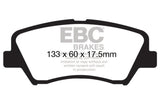 Plaquettes de frein avant EBC 13+ Hyundai Elantra 1.8 Greenstuff