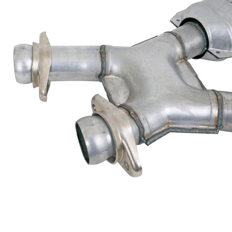 BBK 94-95 Mustang 5.0 Short Mid X Pipe avec convertisseurs catalytiques 2-1/2 pour collecteurs à tube long BBK