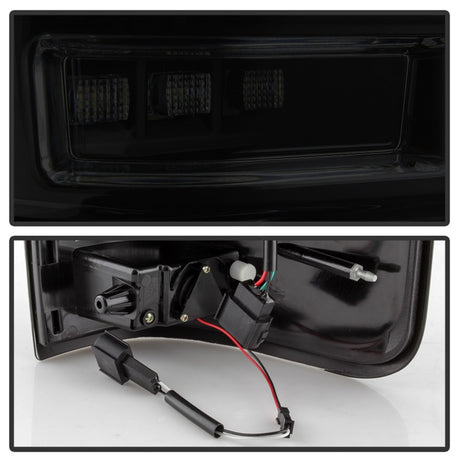 Feu arrière Spyder Ford F150 04-08 Styleside V2 - LED - Fumée noire ALT-YD-FF15004V2-LBLED-BSM