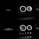 Phares de projecteur ANZO 1997-2003 Ford F-150 avec halo noir (CCFL)