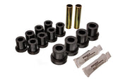 Ensemble de bagues de ressort à lames arrière noires pour Chevrolet Corvette 54-62 Energy Suspension