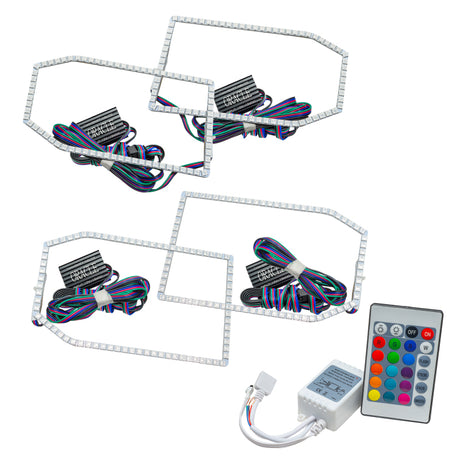 Kit Halo Oracle Chevy Silverado 14-15 de style sans projecteur - avec contrôleur simple VOIR LA GARANTIE