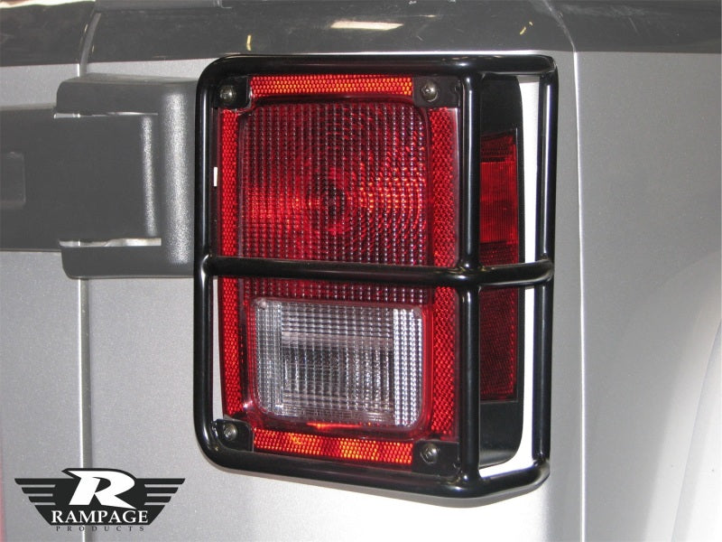 Rampage 2007-2018 Jeep Wrangler(JK) Taillight Guards - Black