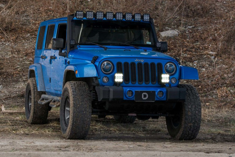 Kit de barre lumineuse de pare-chocs CrossLink Jeep JK SS5 de Diode Dynamics Sport Combo