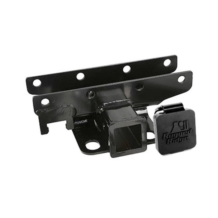 Kit d'attelage de récepteur Rugged Ridge avec logo RR pour Jeep Wrangler 07-18