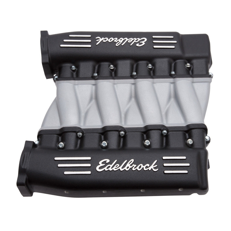 Collecteur Edelbrock Chevy Ls LS3 Cross Ram avec plénums noirs