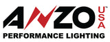Phares de projecteur ANZO 2015-2016 Chevrolet Silverado avec design de style planche Chrome avec ambre