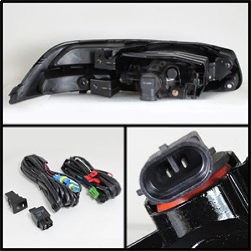 Feu antibrouillard OEM Spyder Honda Civic 2012-2013 2 portes/coupé avec interrupteur - Transparent FL-HC2012-2D-C