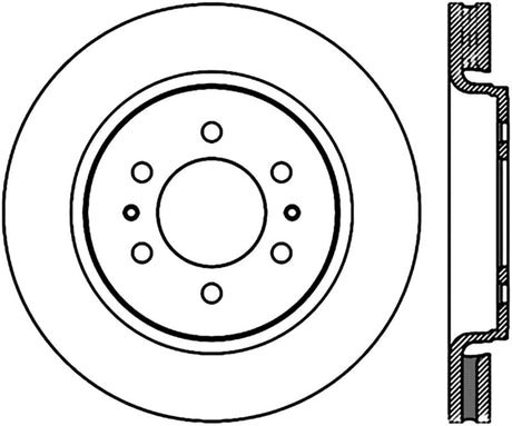 Disque de frein sport à fentes StopTech Cryo pour Ford Expediton 07-12