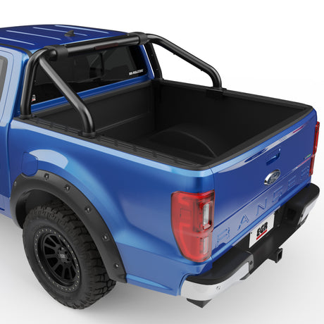 Barre de toit sport EGR 2019+ Ford Ranger avec revêtement en poudre noir série S (sans plaques latérales)