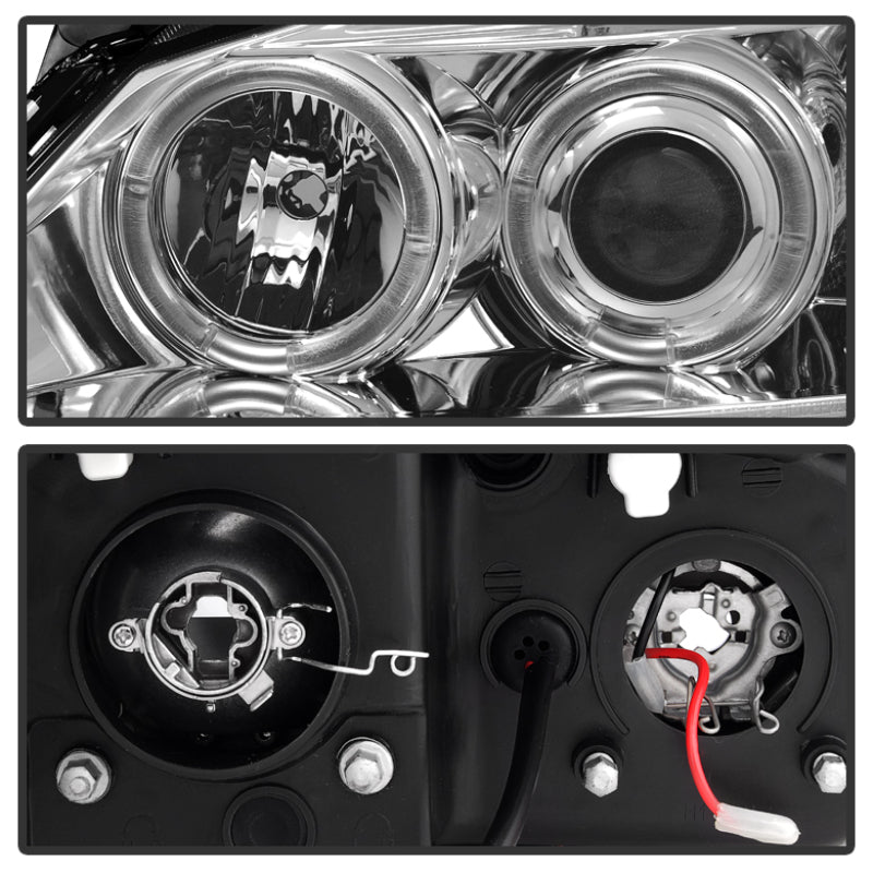 Phares de projecteur Spyder Pontiac G6 2/4DR 05-08 LED Halo LED Chrm PRO-YD-PG605-HL-C