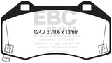 Plaquettes de frein avant EBC 2017+ Fiat 124 Spider 1.4L Turbo Abarth Yellowstuff