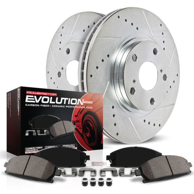 Power Stop 92-93 Mercedes-Benz 500E Front Z23 Evolution Sport Brake Kit