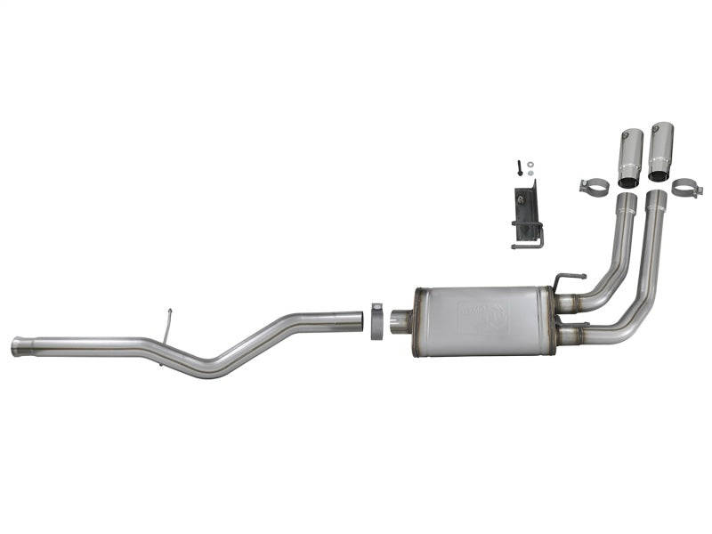 aFe Rebel Series 3in-2.5in 409 SS Cat-Back Exhaust 09-18 GM Silverado/Sierra 1500 V6-4.3L / V8-4.6L