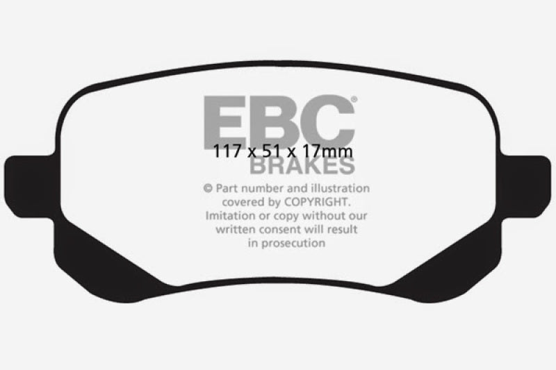 EBC 08-11 Chrysler Town & Country 3.3 Ultimax2 Rear Brake Pads