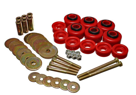 Ensemble de montage de carrosserie rouge (cabine) pour Ford F-100/F-150 2WD/F250 2WD et L-Duty Energy Suspension 97-03