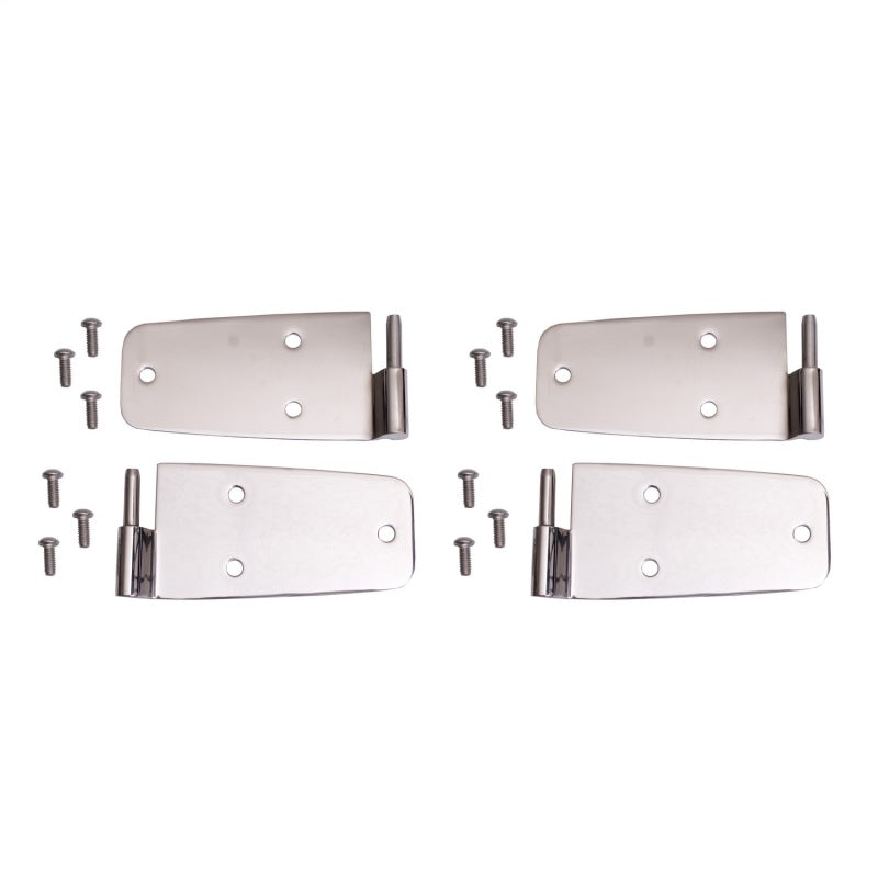 Rugged Ridge 76-93 Jeep CJ / Jeep Wrangler Stainless Door Hinge Kit