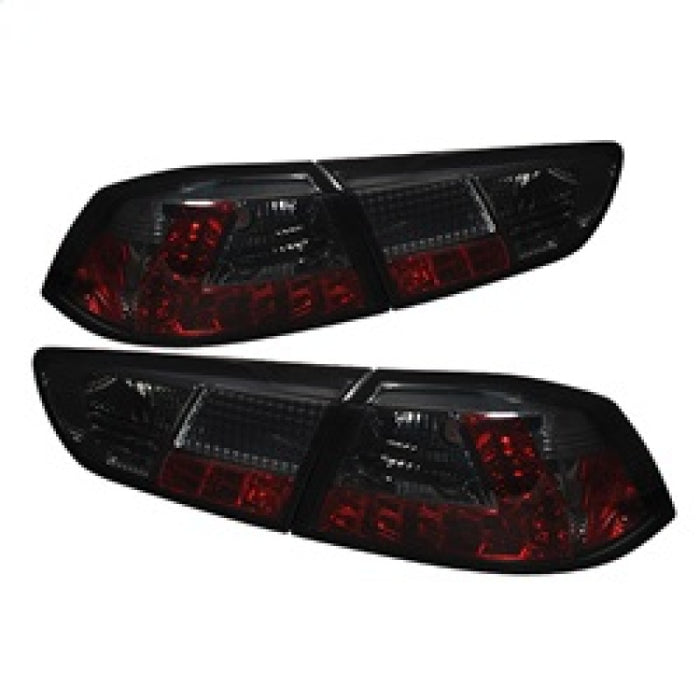 Feux arrière à LED Spyder Mitsubishi Lancer/Evolution X 08-14 fumés ALT-YD-MITEVO1008-LED-SM