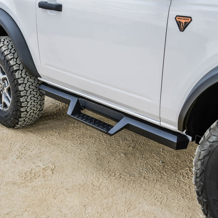 Marchepieds Westin/HDX 2021+ Ford Bronco (2 portes) Drop Nerf - Noir texturé