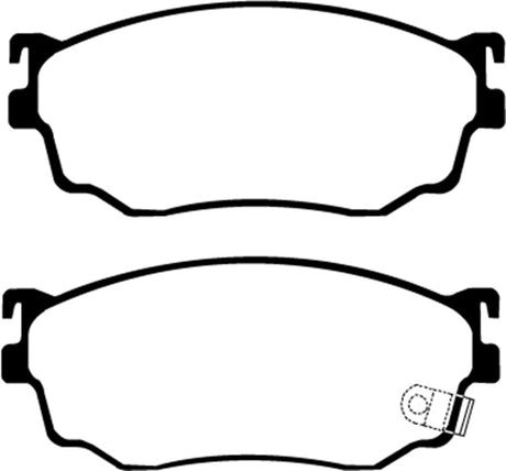 Plaquettes de frein avant EBC 03-04 Mazda Protege 2.0 Turbo (Mazdaspeed) Ultimax2