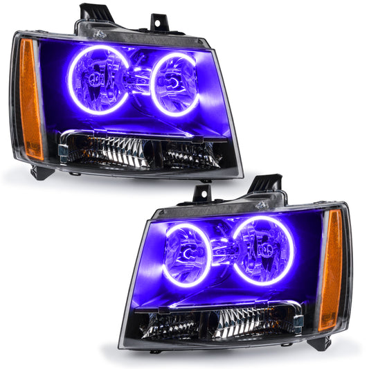 Oracle Lighting 07-14 Chevrolet Suburban Pre-Assembled LED Halo Headlights -UV/Purple