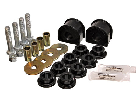 Ensemble de bagues de barre stabilisatrice arrière noires Energy Suspension 99-04 Ford F-150 Lightning 2WD (avec maillons d'extrémité)